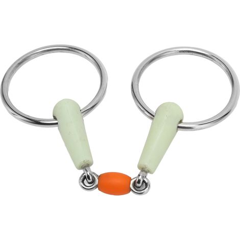Mors de bouche de cheval, saveur de pomme, mors professionnel en acier inoxydable pour l'entraînement de l'équipement équestre (1/5)