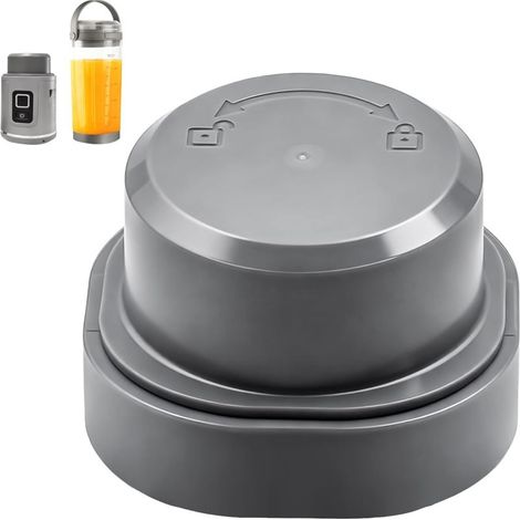 Joint en silicone et couvercle pour blender portable BC100 et BC151, étanches, compatibles lave-vaisselle, accessoires de rechange de qualité alimentaire / Gris (1/5)