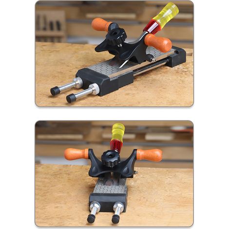 Ortviai Guide de Affûtage pour Ciseaux à Bois et Rabots – Support Aluminium avec Rouleaux, Précis et Stable, jusqu’à 80 mm (1/5)