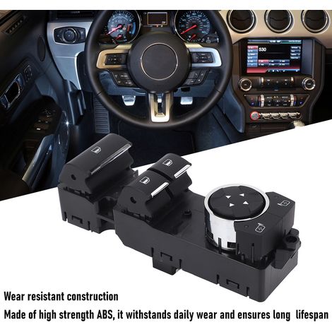 Interruptor de elevalunas eléctrico para volante a la izquierda FR3Z 14529 CB de 13 pines, compatible con Ford Mustang 2015-2017 - Interruptor de motor de accionamiento directo y alta durabilidad. (1/5)