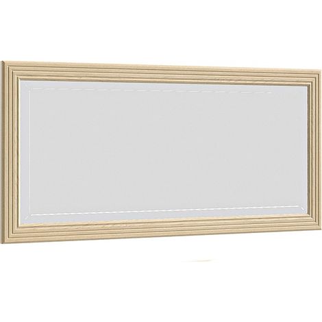 Miroir mural moderne rectangulaire chêne clair Italino 160cm (1/4)