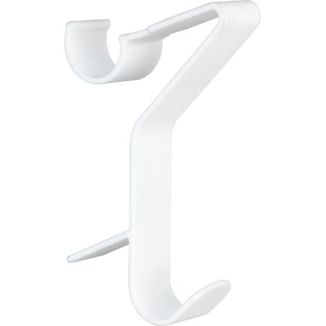 Maximex Flexi - Set di 3 ganci rotondi per termosifoni da bagno, in plastica (ABS), 2,5 x 13 x 8,8 cm, colore: Bianco (1/5)