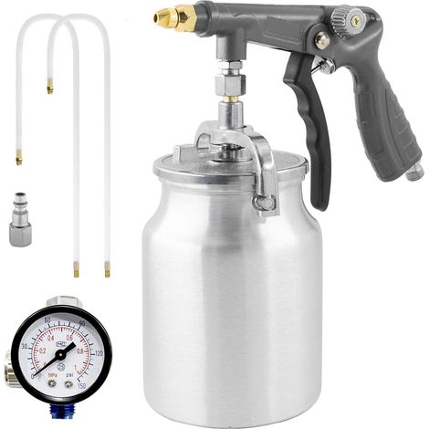 Pistolet de pulvérisation pneumatique, pistolet de sous-couche d'air avec ventouse d'alimentation, pulvérisateur de peinture à compresseur d'air, convient pour sous-couche caoutchoutée