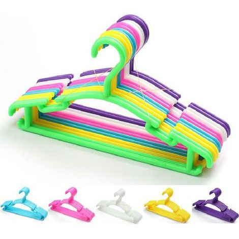 Cintres en plastique pour vêtements d'enfants vêtements de bébé pour la chambre d'enfant et le placard Cintres durables (1/5)