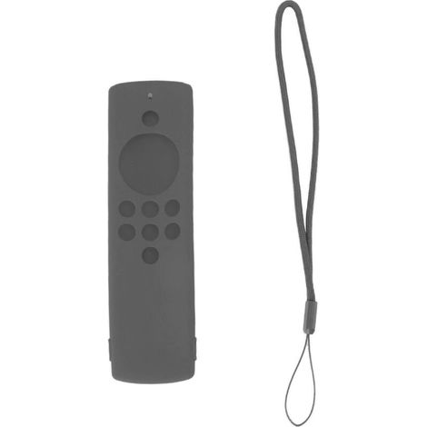 Schutzhülle aus Silikon für die Fire TV Stick Lite Fernbedienung, stoßfest und abwaschbar, Dunkelgrau (1/5)