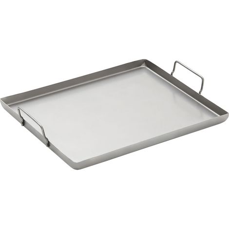 Piatto in acciaio per forno 40x40x2cm Vaello. - Vaello