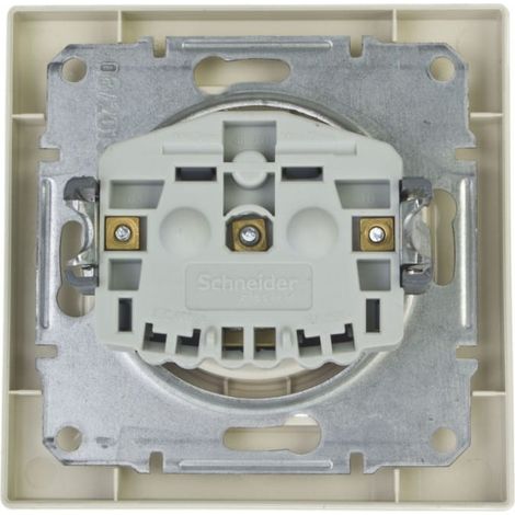 Prise simple Asfora avec cadre crème EPH2800123