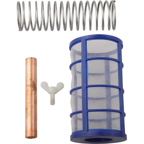 Lot de 4 ioniseurs de rechange pour piscine solaire Anode 105 x 18 mm avec bouton de filtre à ressort pour purificateur d'eau de piscine, spa (1/5)