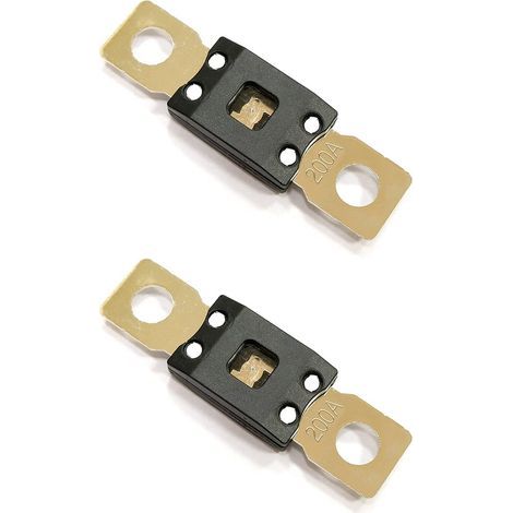 2er-Pack MEGA/AMG-Sicherung/Schraubsicherung 200 A 32 V Serie 298 Hochstrom-Schraubsicherung mit verzögerter Überlastung für Pkw, Boote und Transporter (1/5)
