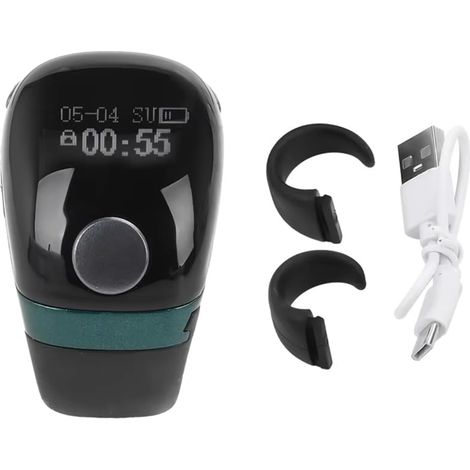 Smart LCD Electronic Digital Tally Counter Counter, Mini Marqueur Point avec Charge de Type C, Porte-Doigt pour Le Sport (1/5)