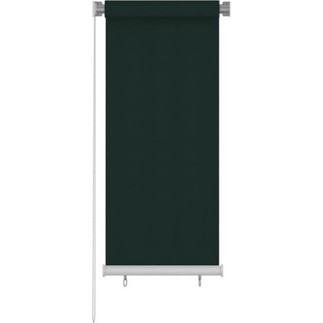 vidaXL Store roulant d'extérieur 65 (l) x 140 (H) cm HDPE vert foncé (1/5)
