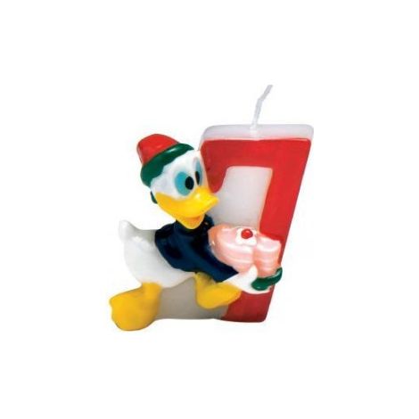Donald 7 Zahlenkerze 1 Stück.
