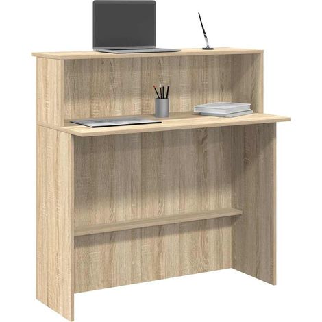 Mostrador de recepción Roble 100x50x103,5 cm Madera de ingeniería