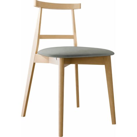 Silla Dearborn 104, Haya, 75x48x54cm, Tapiz, De madera, Madera