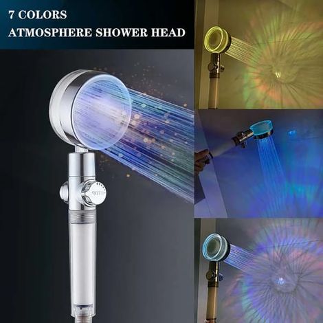 Douchette à main LED pour le bain et économie d'eau à haute pression (1/5)
