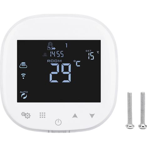 Eosnow Heizungstemperaturregler, WiFi-APP-Steuerung, Wandmontage-Thermostat für Boiler, Weiß