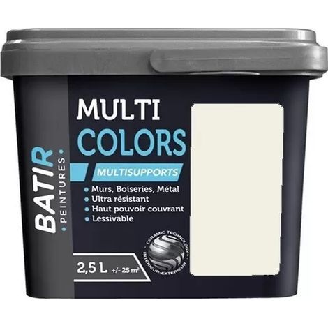 Peintures BÂTIR Multi Colors Mat Poudré Beige nature 2,5 L (1/2)