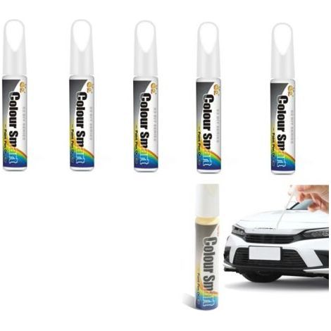 (White)5Pcs Car Paint,Car Body Paint,Car Paint Pen,Car Scratch Repair Pen,Car Touch Up Paint Pen,Anti-Scratch for Motorcycle Bodywork (1/5)