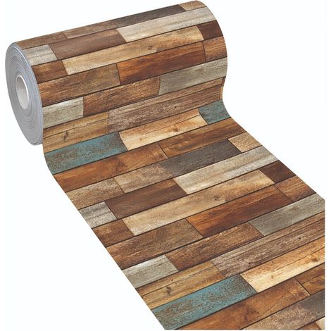 Tappeto Cucina Antimacchia Stampa HD Alta Definizione Passatoia Gomma Pvc Parquet Colorato - 51x160 cm