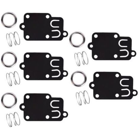 Lot de 5, kit de joints de diaphragme de carburateur pour moteurs Briggs & Stratton 2 ch à 5 ch 270026 272538 272538S 272637 4157 4168 5021 5021K 690766 221377 capuchon de ressort (1/4)