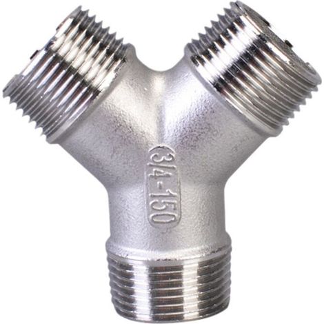 [NEVER USED]  Stainless Steel Y-Distributor for Indoor & Outdoor Use - for G 3/4" Water Connection