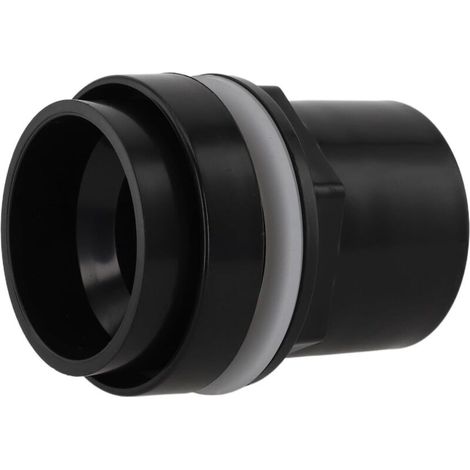 PVC threaded tank connector for fish pond filtration system with gasket and nut (50 mm) (1/5)