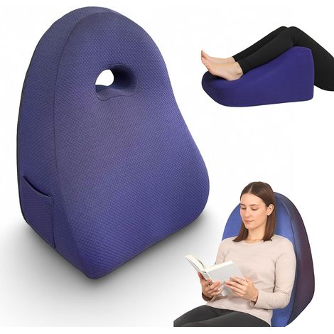 Coussin de Lecture - Dossier de Lecture pour lit et canapé - Mousse orthopédique à mémoire de Forme - Design Triangulaire Ergonomique - Position Naturelle - Soutien Dos et lombaires (1/5)