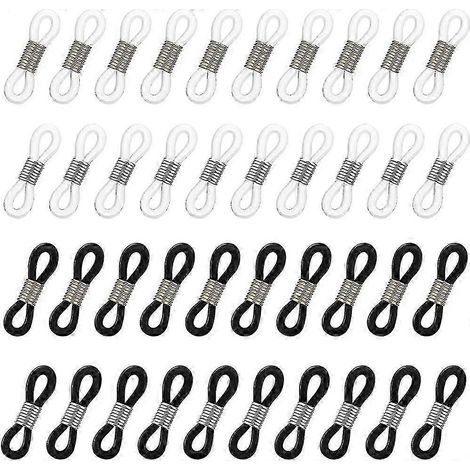 40 embouts de chaînette pour lunettes, boucles pour cordon de lunettes (1/5)