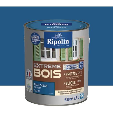 Peinture RIPOLIN eXtrême Bois Bi-Activ Bleu Océan 2,5 L (1/2)