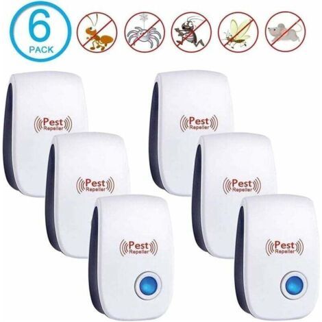 6 Paquets - Ultrason Souris - Repulsif Rat Ultrason - Répulsif Ultrasons Anti Rong - Ultrason Souris Et Rats, Rongs, Loirs - Anti Souris - Repulsif Moustique (1/5)