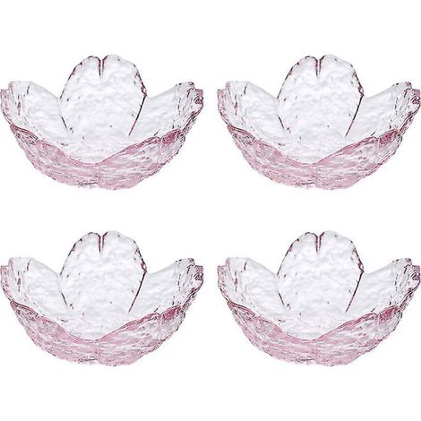 4 assiettes à dessert en verre (1/3)