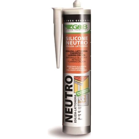 SILICONE NEUTRO EDILIZIA E SERRAMENTI 310 ml COLORE RAME G&B 3 PEZZI