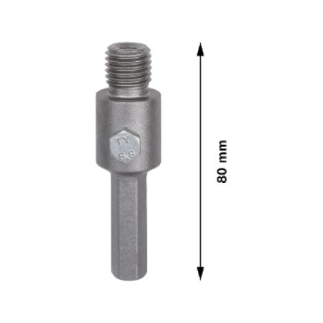 Adattatore pro hex m16 esagonale 11 mm lunghezza 80 mm bosch 2608550078
