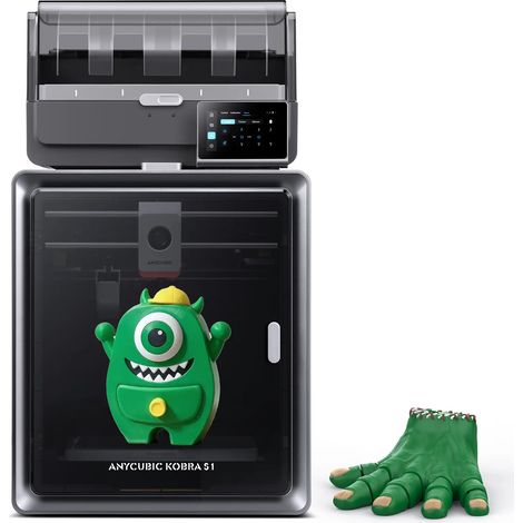 ANYCUBIC Imprimantes 3D Kobra S1 Combo 250250250 mm Vitesse d'impression jusqu'à 600 mm/s (1/5)