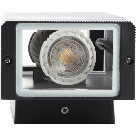 Applique murale double (éclairage haut et bas) pour intérieur/extérieur, ampoules LED incluses (1/5)