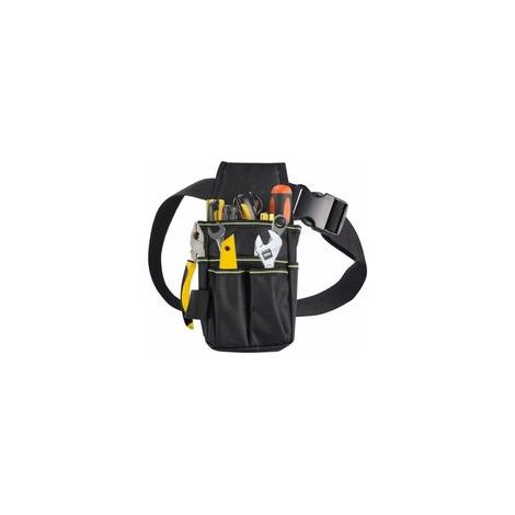 BRAVIX Werkzeugtasche mit Gürtel, Mini-Gürteltasche, Mehrzweck-Werkzeugorganizer für Handwerker, Elektriker, technische Wartungstechniker, robuster Werkzeugorganizer