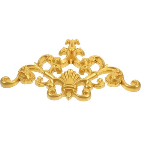 Applique Murale Décorative En Pvc Non Peinte Décoration Murale En Applique Pour Plafond Mur Porte Armoire Et Meuble Ornement Incrusté Style Européen 27.80 X 18.30 X 1.30 cm (1/5)