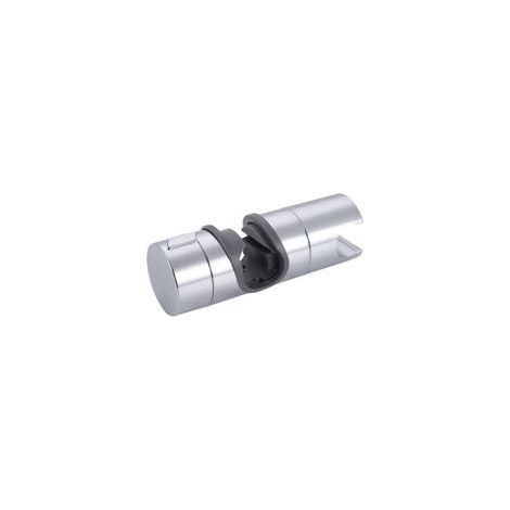 Curseur barre de douche, Support Douche à Main Remplaçable, Support Pommeau de Douche 18-25MM à Diamètre Réglable Chrome, gris (1/5)