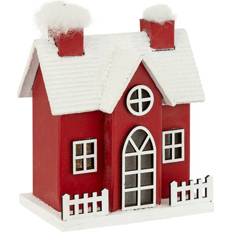 Decorazione rossa per la casa 1 led a batteria - Feeric lights & christmas