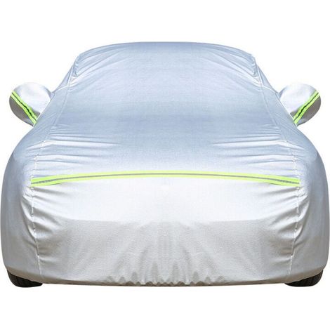 Bâche Voiture Exterieur Housse de Protection Oxford Couverture Imperméable Auto, Ouverte Latérale pour Cabine, Doublure en Coton Respirant, Anti UV Neige Poussière (490x185x150cm) (1/4)