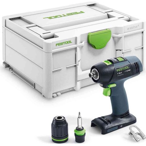 Festool Akku-Bohrschrauber T 18+3 ohne Akku ohne Lader im Systainer SYS3 M 187