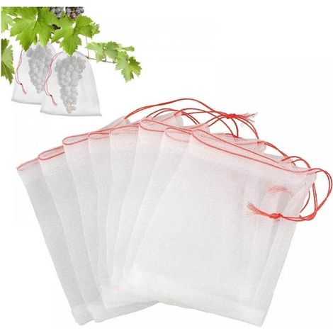 GDHZS-Sacs de protection pour fruits, sacs en nylon anti-insectes pour protéger les plantes et les fruits, 10 x 15 cm, 50 pièces (1/5)
