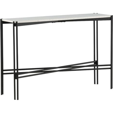 Console Design Terrazzo "Razzia" 110cm Blanc (1/5)
