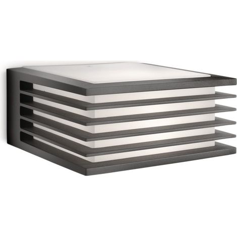 Philips LED Shades Lampada a Parete per Esterni, Attacco E27, IP44, Antracite (1/3)