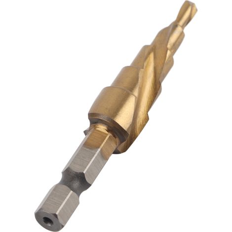 Pagoda-shaped hole drill, multi-purpose drill, conical drill, multi-functional stepped drill, spiral groove drill (4mm12mm) (1/5)