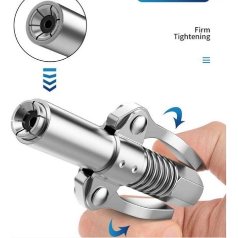 Grease Gun Nozzle, Gear Lock for Grease Gun Nozzle Heads, Grease Guns for Conical Grease Dispensers (1/5)