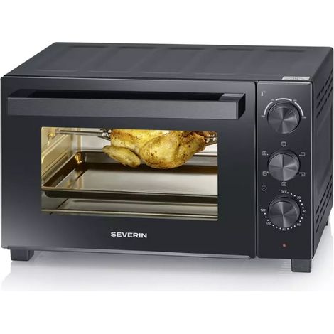 Severin TO 2075 Grillofen 30 l 1600 W Schwarz Grill