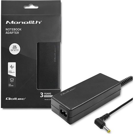 Qoltec Netzteil für Acer Laptop 40W 19V 2,1A 5,51,7 + Stromkabel (1/5)