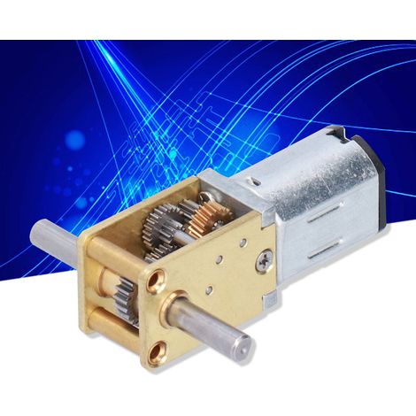 Moteur miniature à courant continu JGY-N20 à double arbre et engrenage à vis sans fin, 12 V CC, 27 tr/min (1/5)