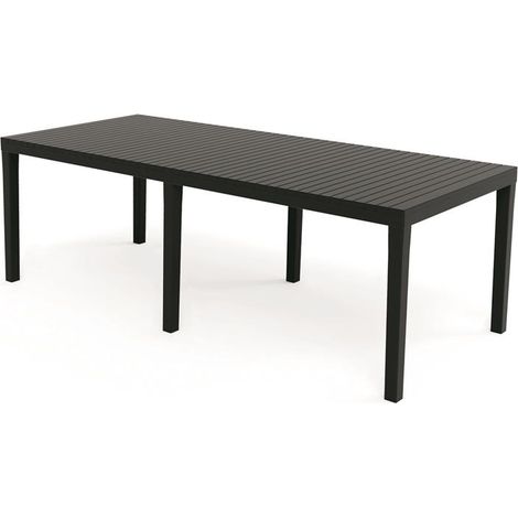 MAURY'S TAVOLO INDO DA ESTERNO 220X90XH72 IN COLORE ANTRACITE